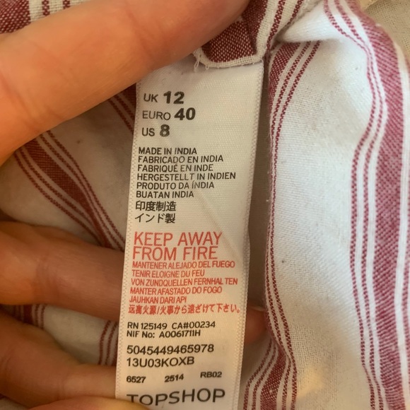 Topshop Stripped Button Down - Picture 4 of 4